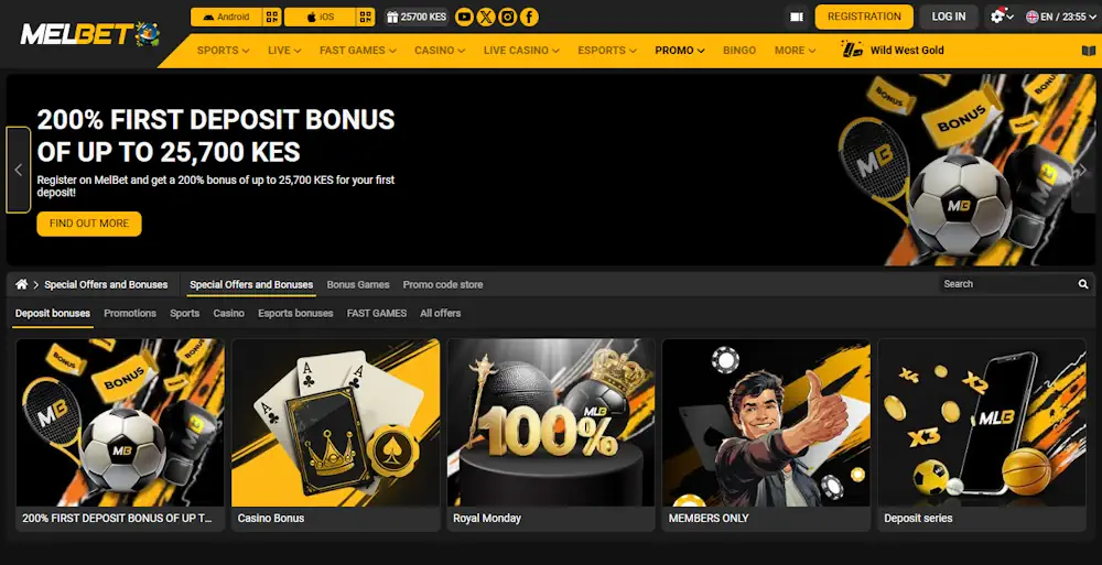 Melbet Welcome Bonuses Screenshot